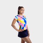 Aixo Abstract Womens Top Multicolour
