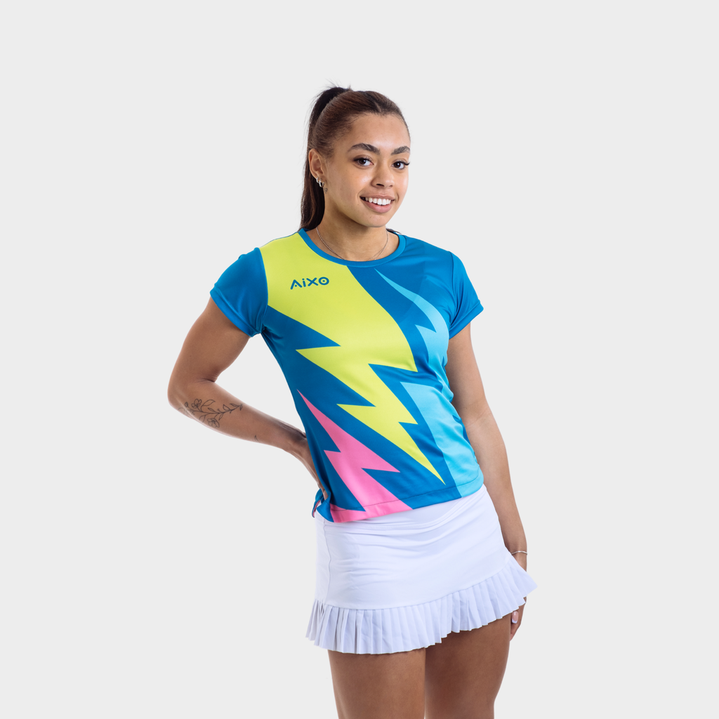 Aixo Bolt Womens Top Teal
