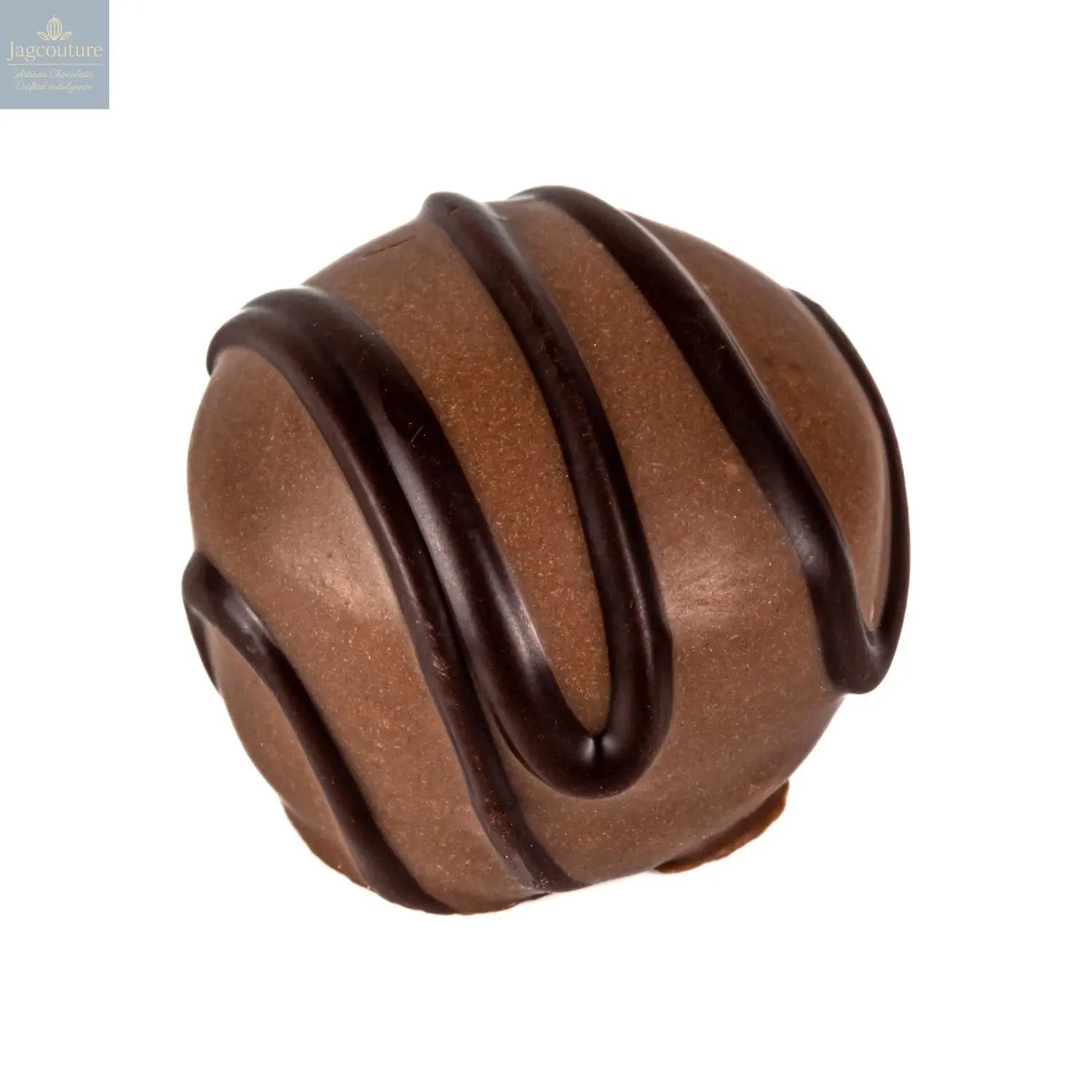 Walnut Whirl - light chocolate mousse with walnut in milk chocolate with dark stripe 17g