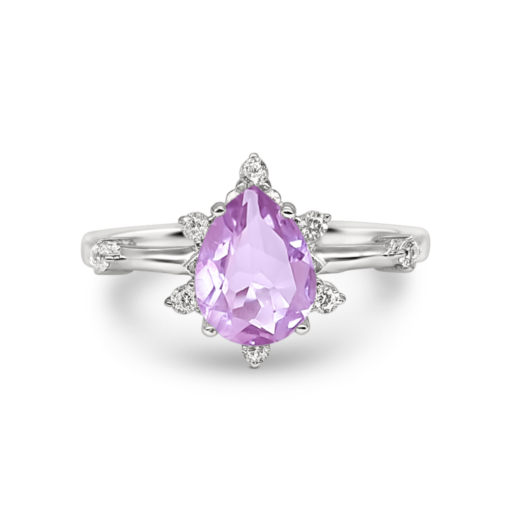 Bague Estelle lavande améthyste en argent sterling