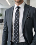 The "Midnight Bloom" Tie & Cufflink Set