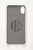 iPhone X Case, White Leather
