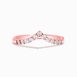 Wishbone Curved Eternity Ring in 18k Rose Gold Vermeil