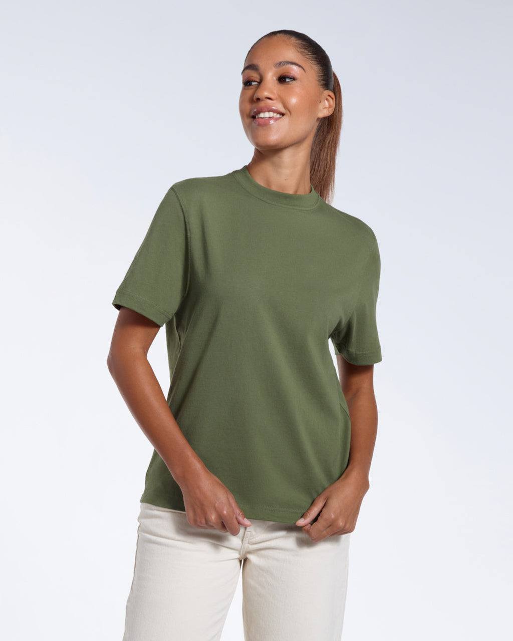 Camiseta de cuello redondo