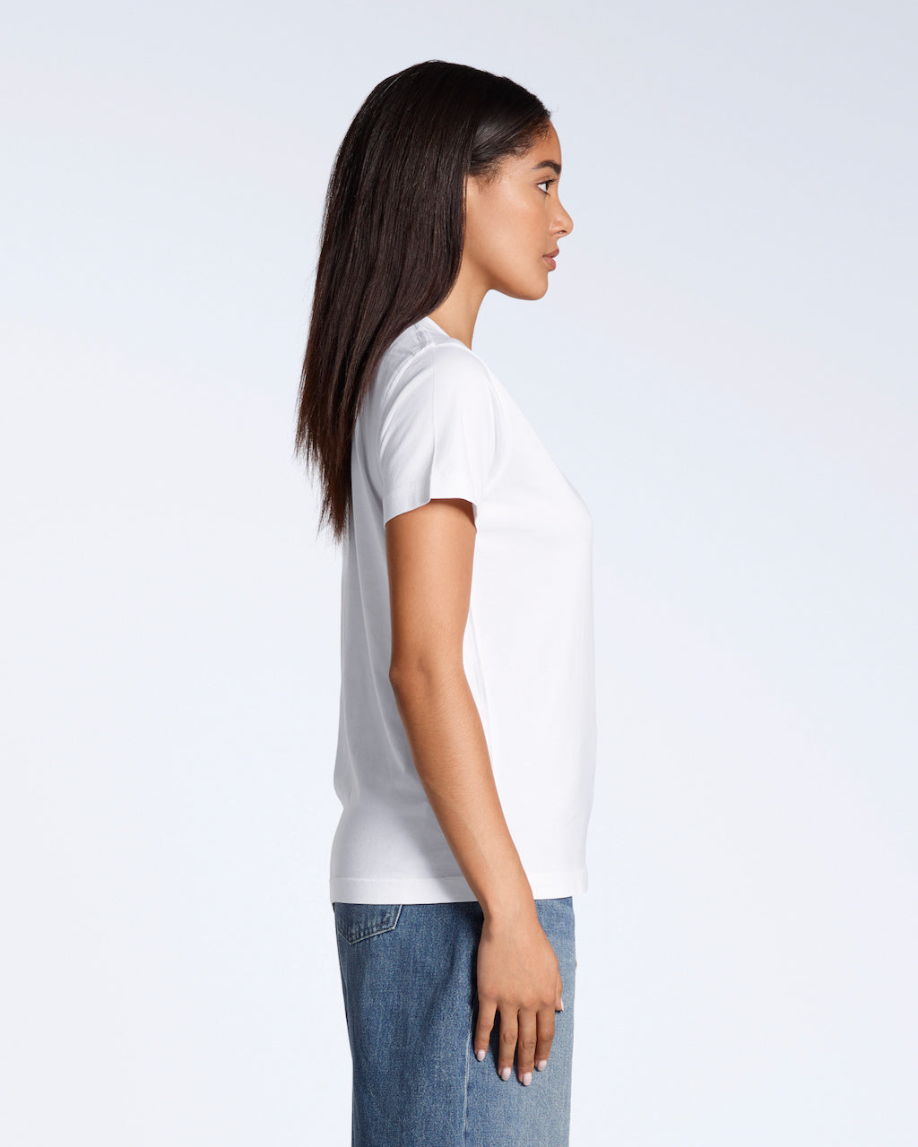 Camiseta con cuello de pico
