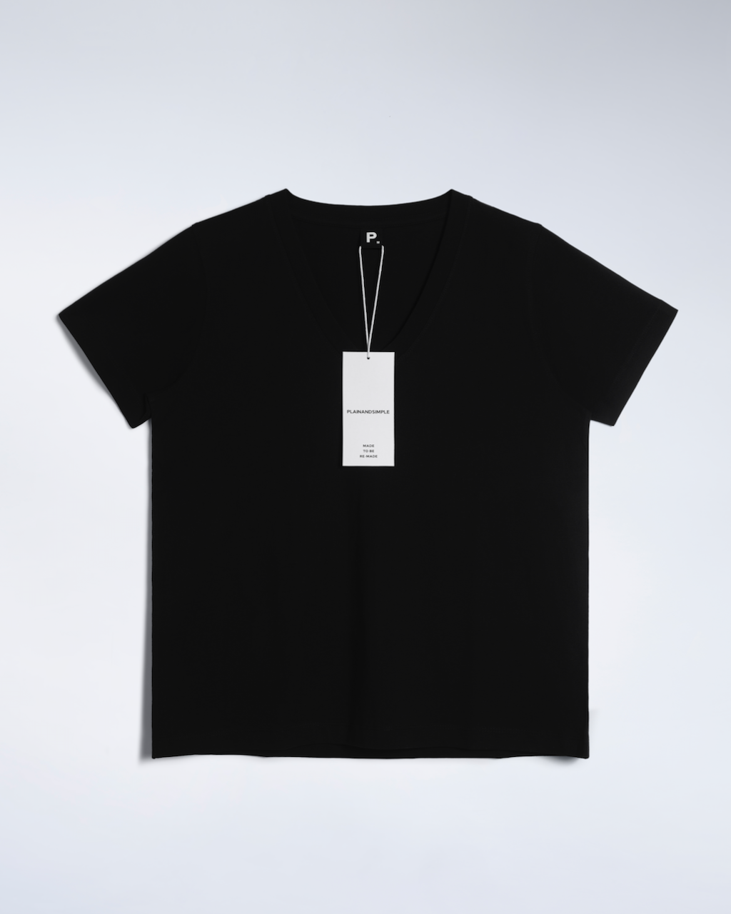 Camiseta con cuello de pico