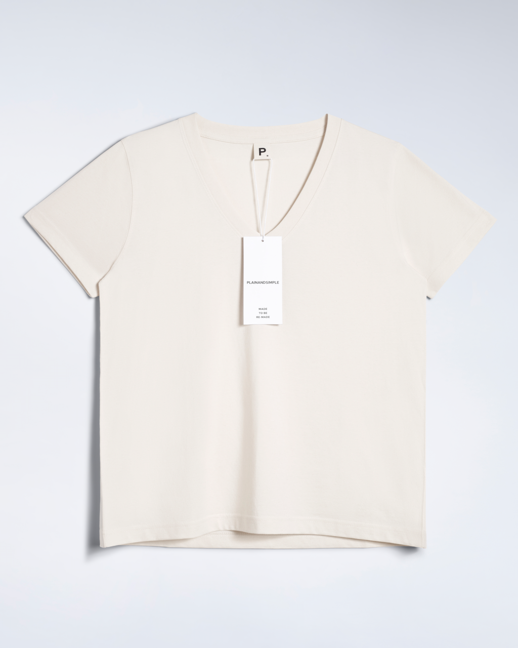 Camiseta con cuello de pico