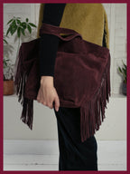 Vancouver Suede Tote - Plum