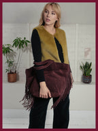Vancouver Suede Tote - Plum