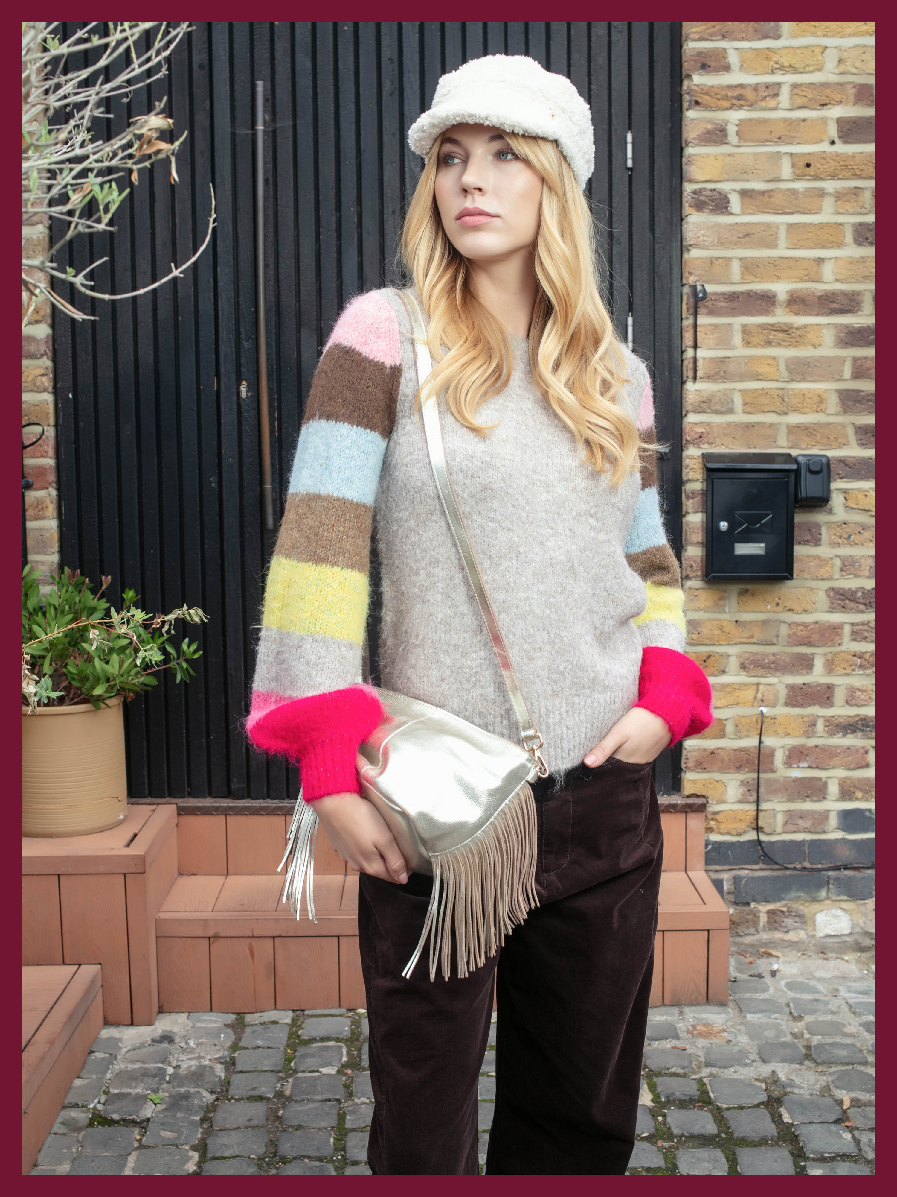 Kingston Tassle Cross Body Bag - Gold