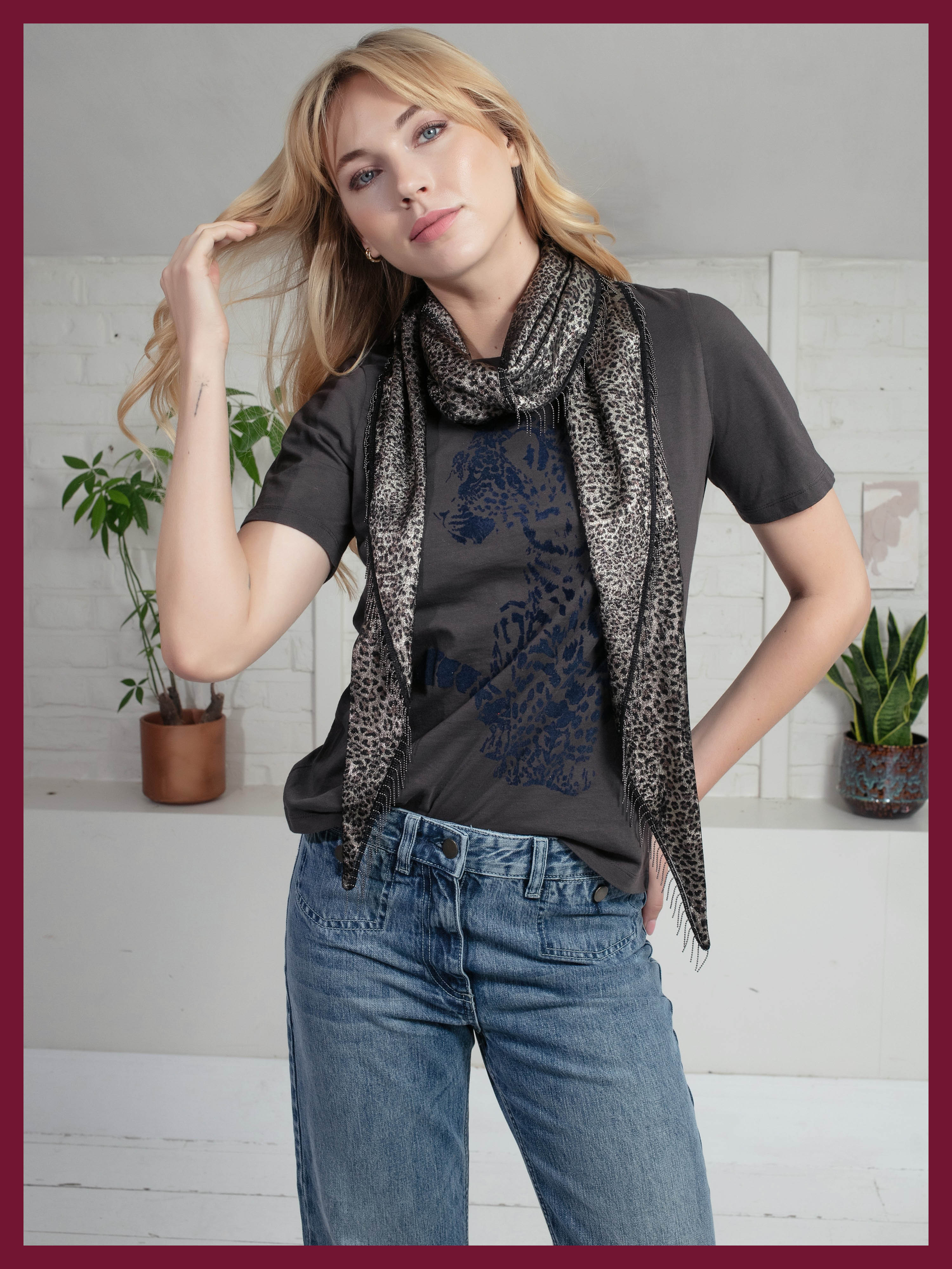 Frankin Scarf In Leopard