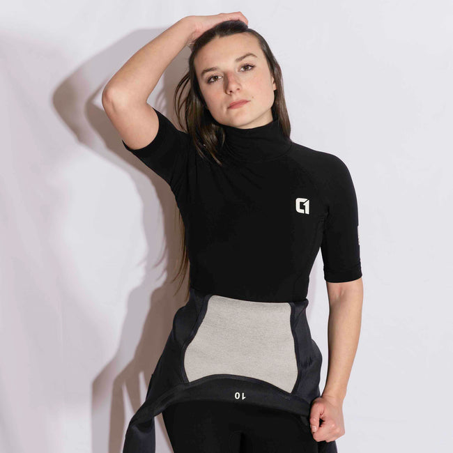 Haut de Rashguard thermique à manches courtes pour femme - KONA Polypro
