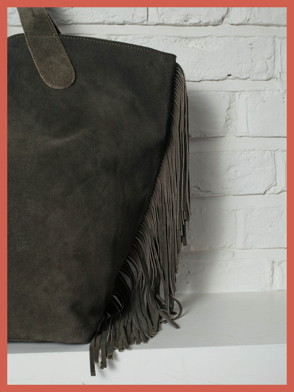 Vancouver Suede Tote - Olive