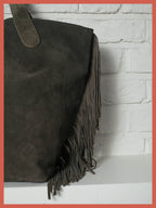 Vancouver Suede Tote - Olive