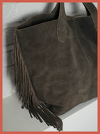 Vancouver Suede Tote - Olive