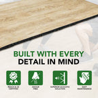 20mm Konnecta Wood Effect Gym Flooring Mats
