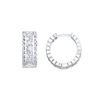Laura Ashley Fashion Paisley Lace Hoop Earrings