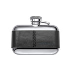 Fred Bennett Black Leather 3oz Hip Flask