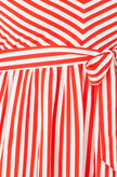 Yumi Red Stripe Midi Sun Dress