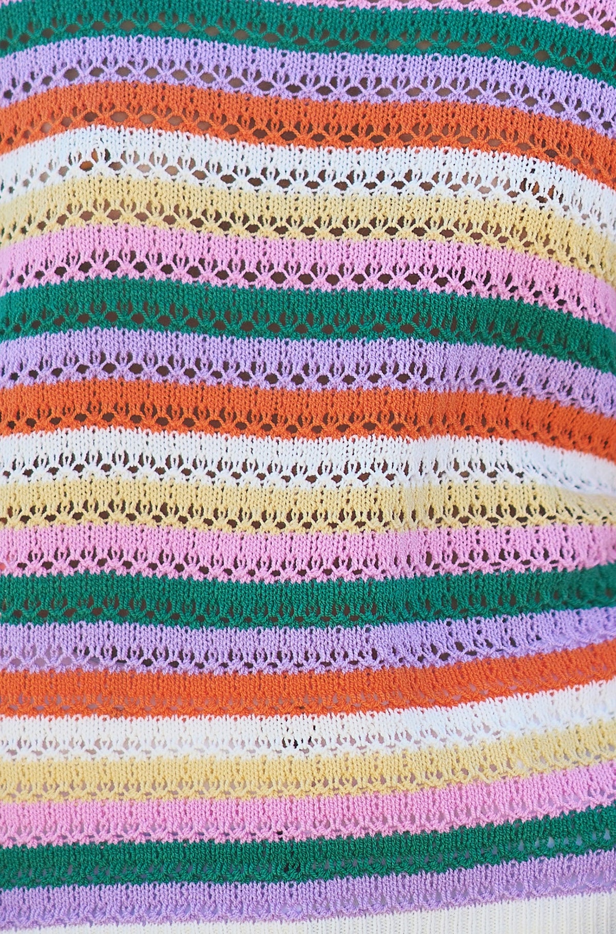 Yumi Multicolour Batwing Crochet Top