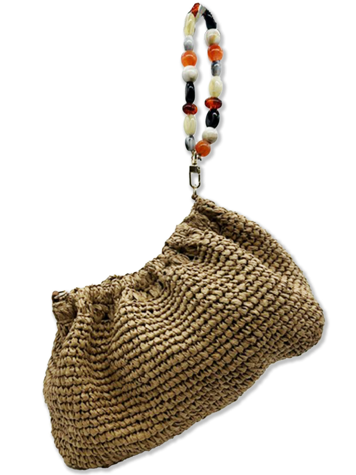 Yasmina Clutch Bag - Natural