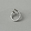 2 Lines Minimalist Silver Ring
