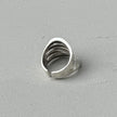 Abstract Lines Silver Ring