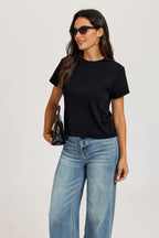 Short Sleeve Crew Neck T-shirt Black