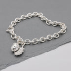 Tiny Beginnings Christening Silver Charm Bracelet