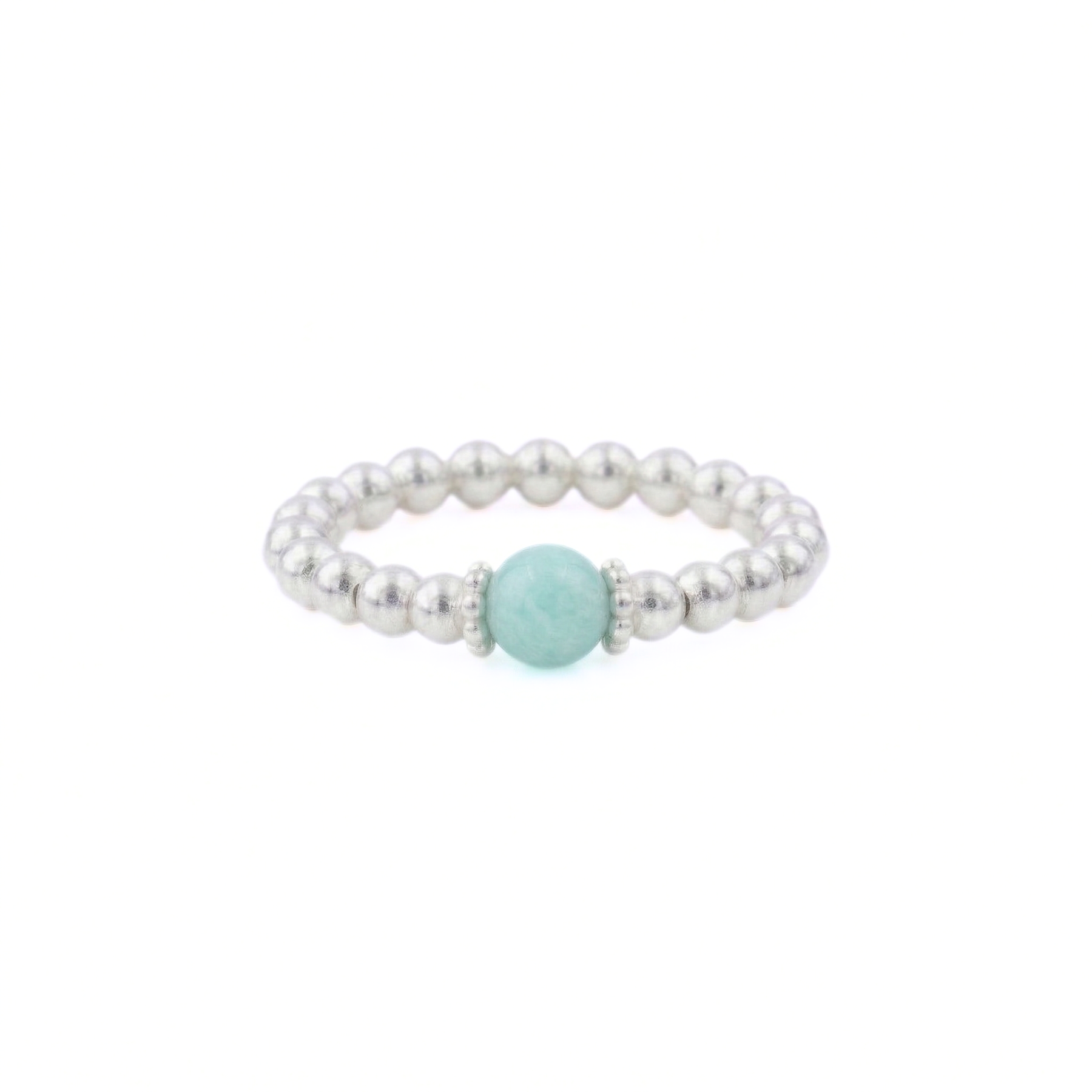 Bague en pierre gemme amazonite
