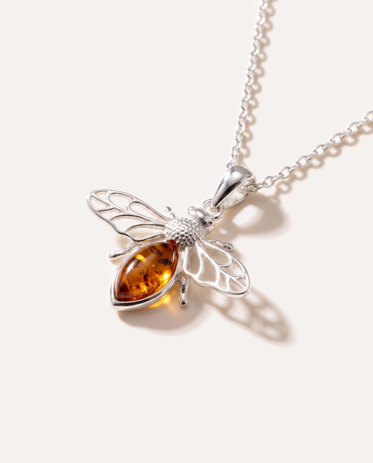 Amber Bee Necklace