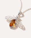 Amber Bee Necklace