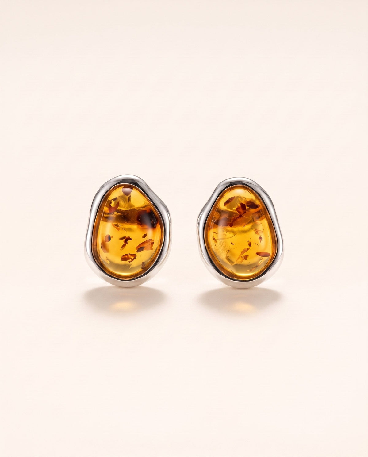 Amber ELEMENTS Stud Earrings
