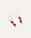 Amber Infinity Drop Earrings
