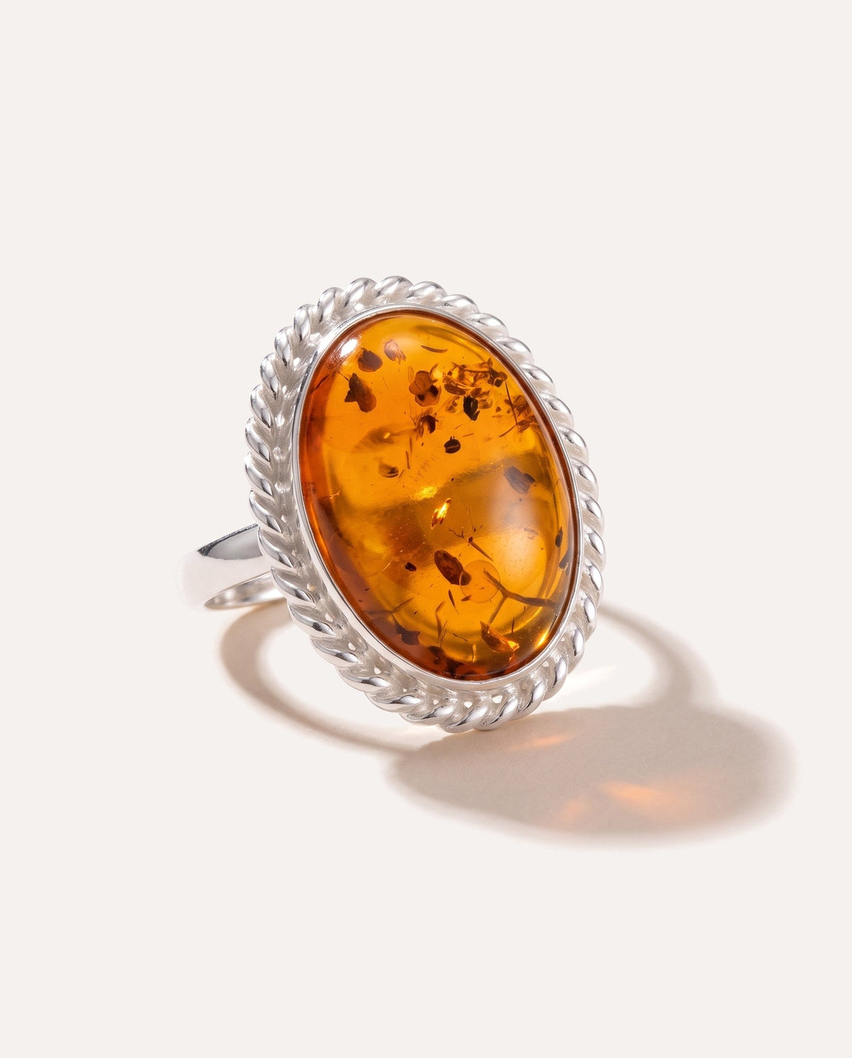 Bague spectaculaire Quintessence Ambre