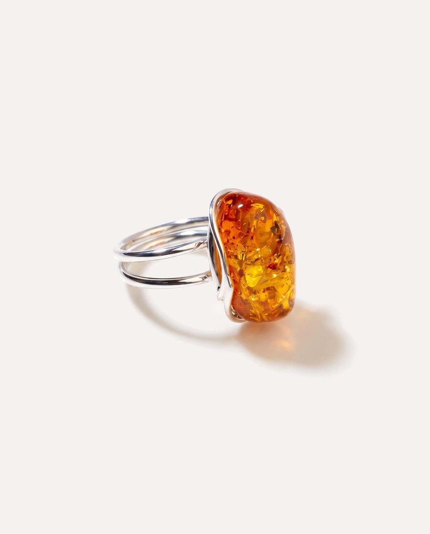 Bague Vague Ambrée