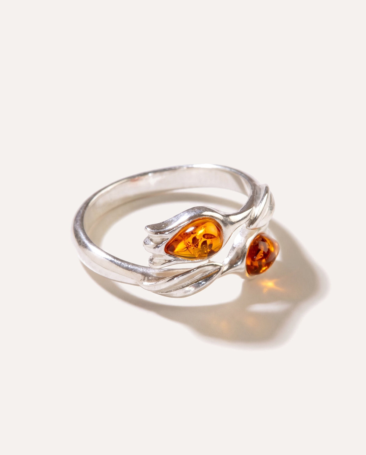 Bague Tulipe Ambre