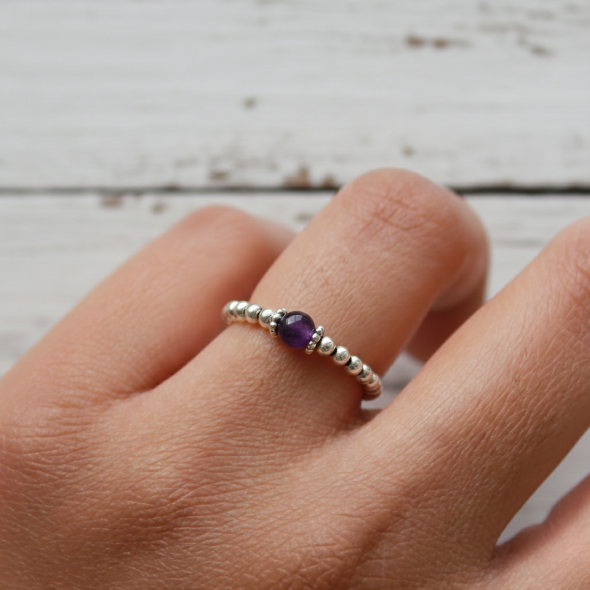 Amethyst Gemstone Ring