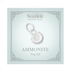 Ammonite Fossil Silver Charm
