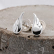 Angel Wing Silver Stud Earrings