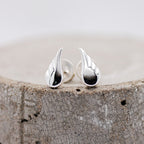 Angel Wing Silver Stud Earrings