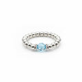 Aquamarine Crystal Ring