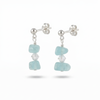 Aquamarine Gemstone Earrings | Serenity & Strength