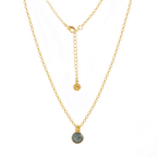 Charis Round Gemstone Necklace Labradorite