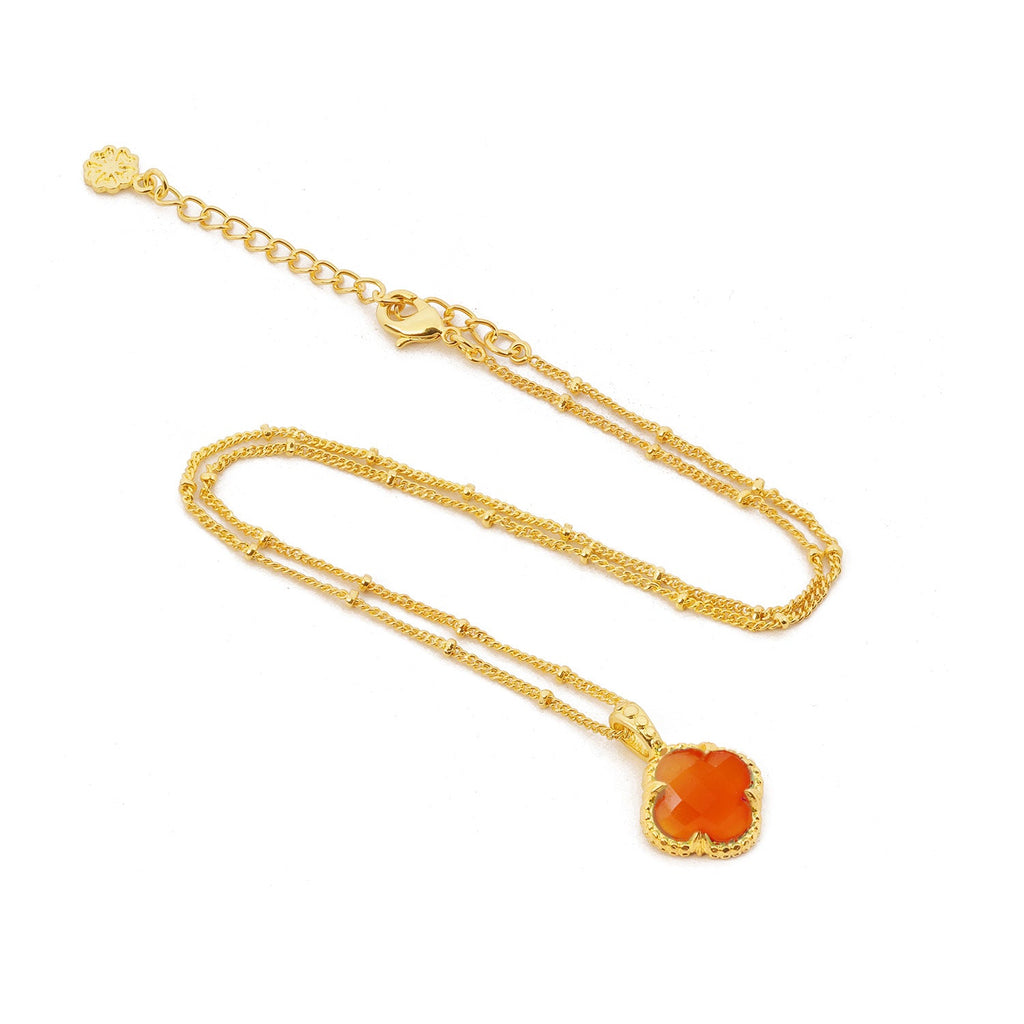 Tyche Gemstone Necklace Carnelian