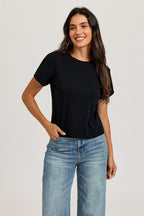 Short Sleeve Crew Neck T-shirt Black