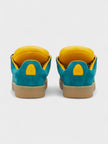 Lanvin Hyper Curb Suede Sneakers Blue