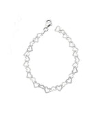 Beginnings Diamond Cut Heart Bracelet