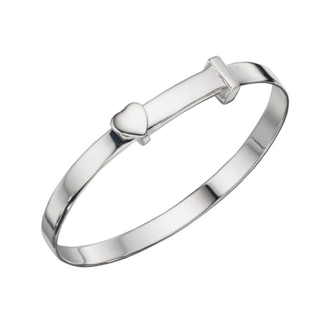 Beginnings Heart Motif Expandable Bangle