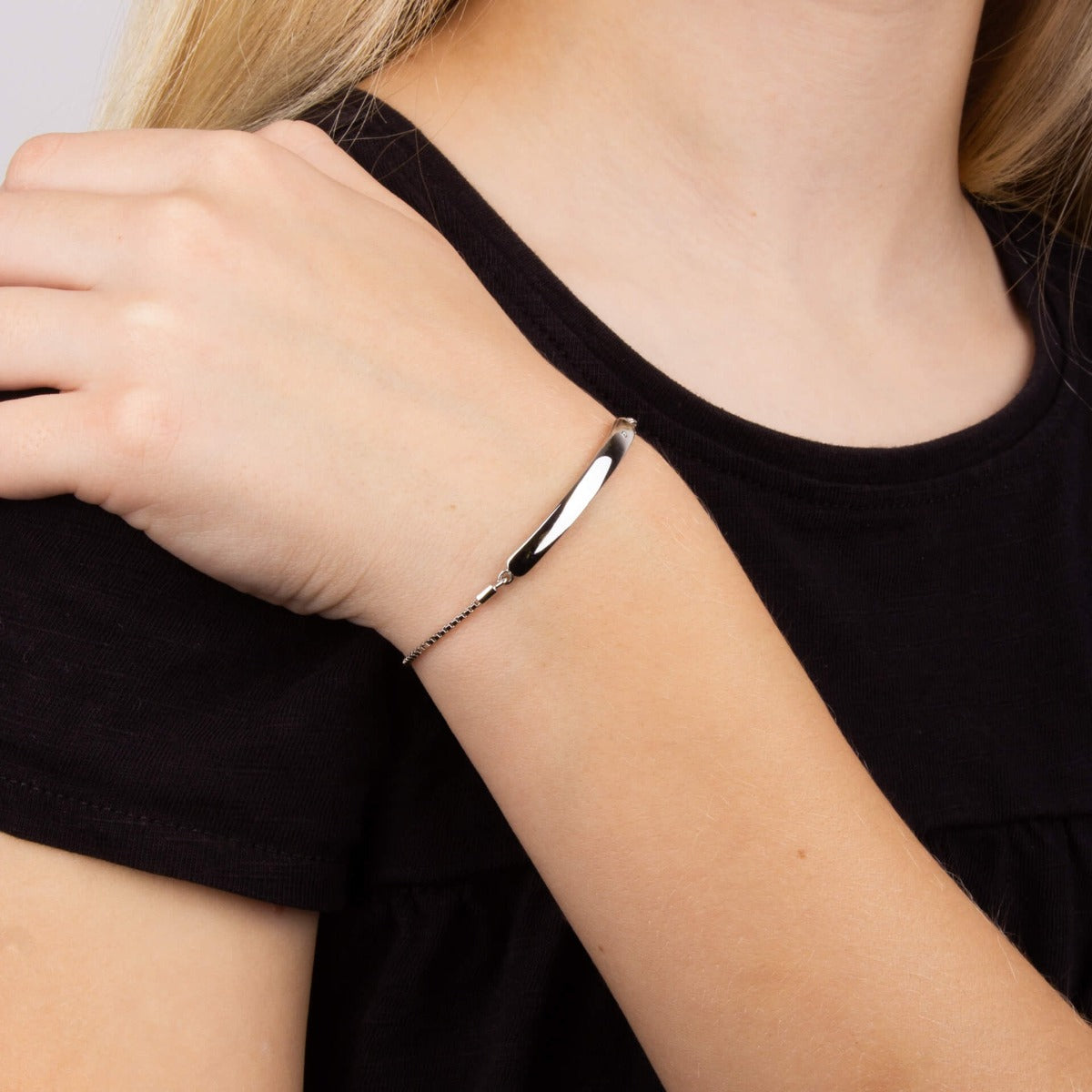 D For Diamond ID Toggle Bracelet with Diamond